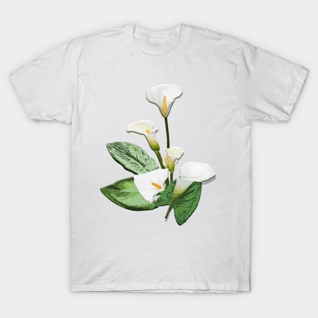 Calla Lily Flowers T-Shirt by PrivateVices